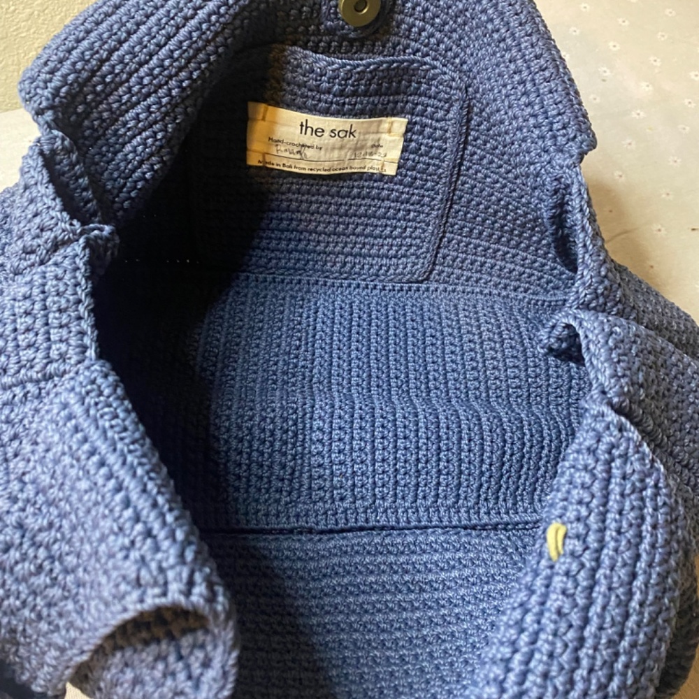 The Sak Hand -Crocheted Blue Shoulder bag - Picture 2 of 5